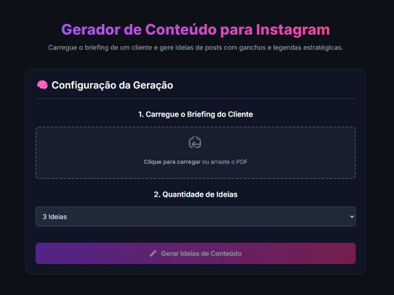 Bônus: App de IA Gerador de Conteúdo.